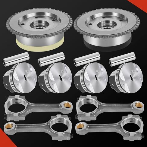 GM 2.4L Engine Rebuild Overhaul Kit w/Timing Chain VVT & Rods Fit for Chevrolet Buick GMC Saturn Pontiac, Replace 12654958 12609858 HS54874HS in Saudi Arabia