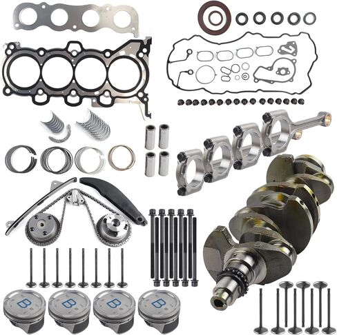 Engine Rebuild Kit W/Crankshaft Rods & Timing Chain Kit Compatible with 2014-2019 Hyundai Elantra Tucson Kia Soul Forte,G4NA 2.0L Engine in Saudi Arabia