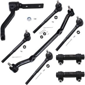 Detroit Axle - 2WD Front Tie Rods Center Link Kit for Chevy Blazer S10 GMC Sonoma S15 Jimmy, Center Link, Idler Arm, Inner and Outer Tie Rod Ends Adjusting Sleeves Replacement in Saudi Arabia