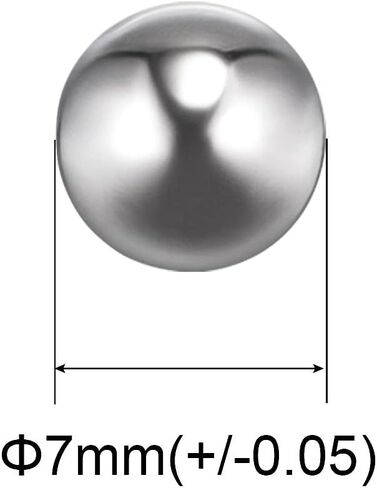 uxcell 100pcs 9mm 201 Stainless Steel Bearing Balls G200 Precision in Saudi Arabia