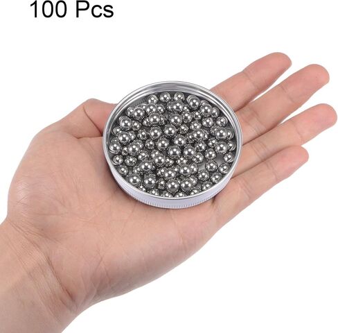 uxcell 100pcs 9mm 201 Stainless Steel Bearing Balls G200 Precision in Saudi Arabia