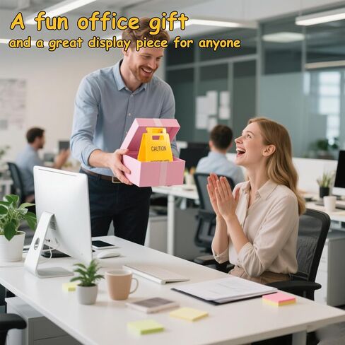 2 Pcs Caution Overstimulated Desk Signs, Mini Fun Humor Desk Warning Sign Positive Office Decoration Funny Team Office Gifts for Colleagues Employees Bosses in Saudi Arabia