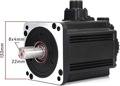 1PC Servo Motor Kit 1.5kW A2 Series ASD-A2-1521-M/L/L/E ECMA-EA1315RS/SS ECMA-E11315RS/SS 7.16NM 8.3A 2000-BPM مع كابل 3M (ECMA-E11315SS ، ASD-A2-1521-L) in Saudi Arabia