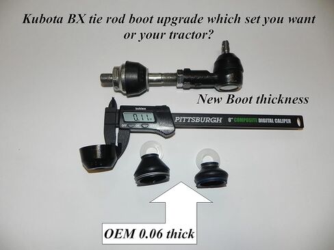 Kubota BX,GR Poly Inner & Outer tie Rod Boots, bushings Upgrade 100% USA not China 1 yr Warranty in Saudi Arabia