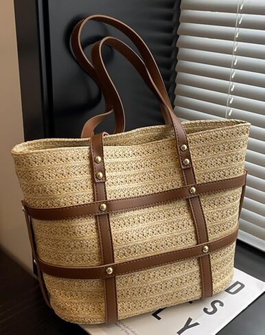 حقيبة Crossbody Straw Crescent For Women 2025 Summer Beach Loved Conder Prest in Kuwait