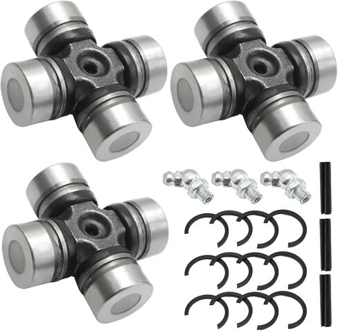 3 Pack 2202015 Front Rear Prop Shaft U-Joint, Replacement for Polaris ATV/UTV Ranger 500 570 800 900 1000 Diesel Crew RZR 800 900 1000 Turbo, Replaces 2203703 in Saudi Arabia