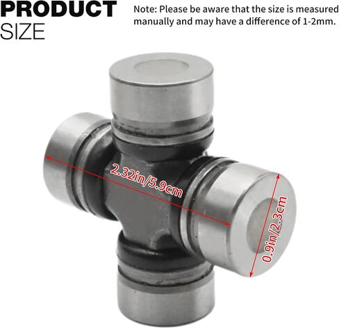 3 Pack 2202015 Front Rear Prop Shaft U-Joint, Replacement for Polaris ATV/UTV Ranger 500 570 800 900 1000 Diesel Crew RZR 800 900 1000 Turbo, Replaces 2203703 in Saudi Arabia