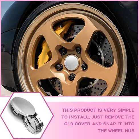 Pack-4 Car Wheel Center Hubcap ، ABS البلاستيك الصلب حافة ثابتة ماء مقاومة للماء غطاء واقي من منحني العجلة ، ملحق الإطارات البديلة ، ملاءمة عالمية لمعظم السيارات (أسود) in Saudi Arabia