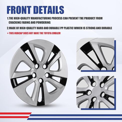 Winjet 15 "Hubcaps Wheel Covers تتوافق مع Toyota Prius 2010-2015 [2010 2011 2012 2013 2014 2015 Toyota Prius] تغطي العجلات 15 بوصة مجموعة من 4 (15 بوصة ، ورنيش) in Saudi Arabia