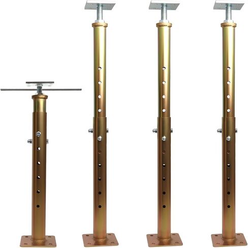 4 PCS Basement Floor Jack 19"- 36"(1'7"-3’), Adjustable Floor Joist Jack House Jack Post, 4400 lbs Height Capacity(Each), Telescoping Jack for Temporary Support for Leveling in Kuwait