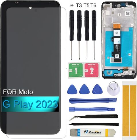 LCD Screen Replacement for Motorola Moto G Play 2021 6.5inch XT2093 xt2093-3 XT2093-6 XT2093-7 Assembly LCD Display Touch Screen Digitizer with Repair Tools Kit in Saudi Arabia
