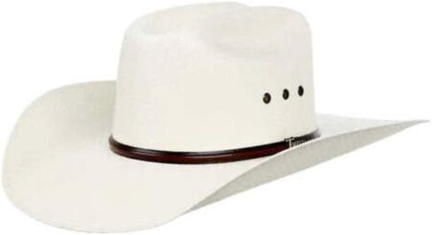 M+F Foot and Headwear Twister 5X Natural 4" Brim with Eyelets Straw Cowboy Hat in Saudi Arabia