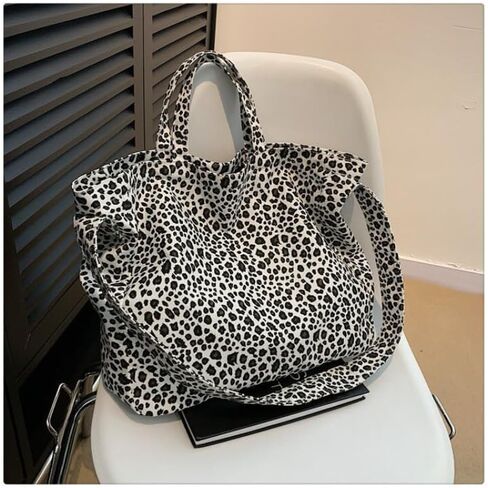 Single-shoulder Sag For Women Large-capacity Bag Leopard Print Tote Bags For Women Large Leopard Print Bag in Saudi Arabia