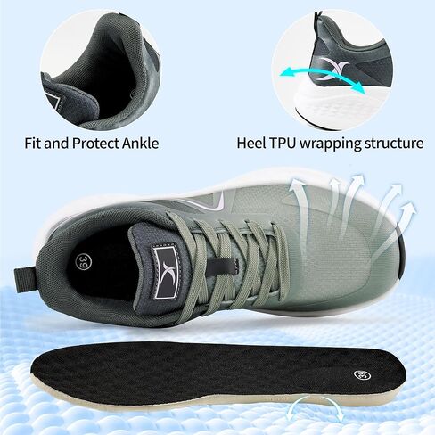 HARENCE Running Shoes for Women Sneakers: Comfortable Breathable Non Slip Athletic Lightweight Walking Tennis Shoes for Gym Workout Cross Training in Kuwait