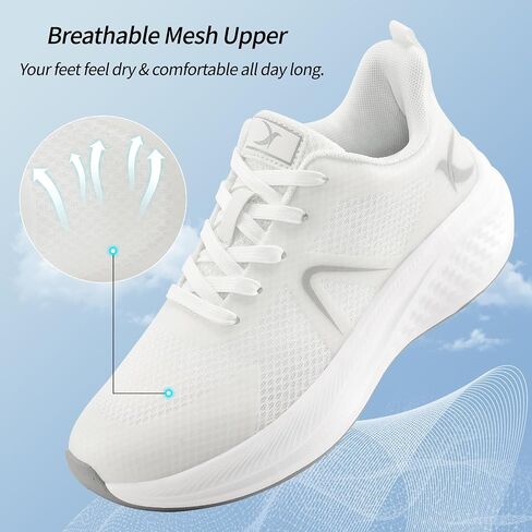 HARENCE Running Shoes for Women Sneakers: Comfortable Breathable Non Slip Athletic Lightweight Walking Tennis Shoes for Gym Workout Cross Training in Saudi Arabia