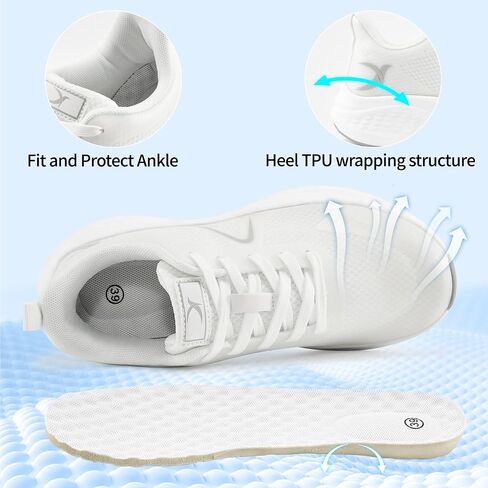 HARENCE Running Shoes for Women Sneakers: Comfortable Breathable Non Slip Athletic Lightweight Walking Tennis Shoes for Gym Workout Cross Training in Saudi Arabia