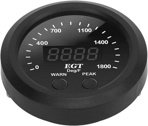 Gas Temperature Gauge Fit for Ultra Thin 0-1800℉ Red LED for Truck EGT Display, Universal Auto Accessories in Saudi Arabia
