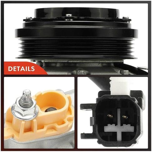 الضاغط يناسب L Black Livery Livery Reserve 2018-2021 12 2PC 3O 4-Pully Wheel Grooves PAG46YF-Z TYPE ACC20113C2 in Kuwait