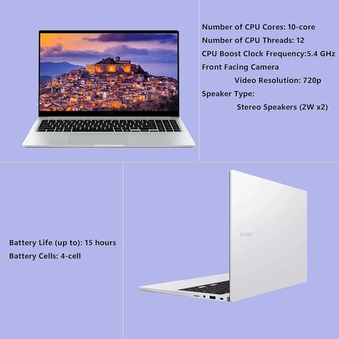 SAMSUNG 2024 Newest 14" Galaxy Book4 Pro Laptop, Intel Core Ultra 7 Processor, 16GB DDR5 RAM, 2TB SSD, 3K AMOLED (2880 x 1800) Touchscreen, Advanced Security, Windows 11 in Kuwait