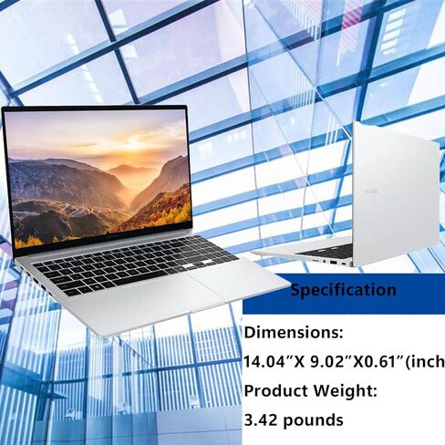 SAMSUNG 2024 Newest 14" Galaxy Book4 Pro Laptop, Intel Core Ultra 7 Processor, 16GB DDR5 RAM, 2TB SSD, 3K AMOLED (2880 x 1800) Touchscreen, Advanced Security, Windows 11 in Kuwait