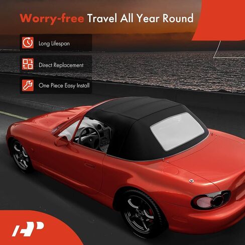A-Premium Black Convertible Soft Top Compatible with BMW E85/E89 Series Z4 2003 2004 2005 2006 2007 2008, Convertible & Couple, Replace# BM33058-TW in Saudi Arabia