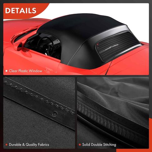 A-Premium Black Convertible Soft Top Compatible with BMW E85/E89 Series Z4 2003 2004 2005 2006 2007 2008, Convertible & Couple, Replace# BM33058-TW in Saudi Arabia