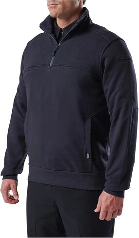 5.11 قميص عمل للرجال التكتيكي 1/4 ZIP 2.0 ، قماش قطني 100 ٪ ، نمط 72534ABR ، النار البحرية ، العادية الكبيرة in Saudi Arabia