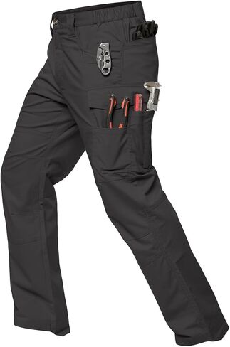 Mansdour Men's Ripstop Stretch Work Bants خفيفة الوزن مقاومة للماء سروال البضائع in Kuwait