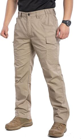Mansdour Men's Ripstop Stretch Work Bants خفيفة الوزن مقاومة للماء سروال البضائع in Kuwait