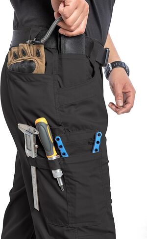 Mansdour Men's Ripstop Stretch Work Bants خفيفة الوزن مقاومة للماء سروال البضائع in Kuwait