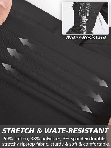 Mansdour Men's Ripstop Stretch Work Bants خفيفة الوزن مقاومة للماء سروال البضائع in Kuwait