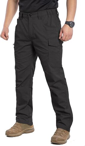 Mansdour Men's Ripstop Stretch Work Bants خفيفة الوزن مقاومة للماء سروال البضائع in Kuwait