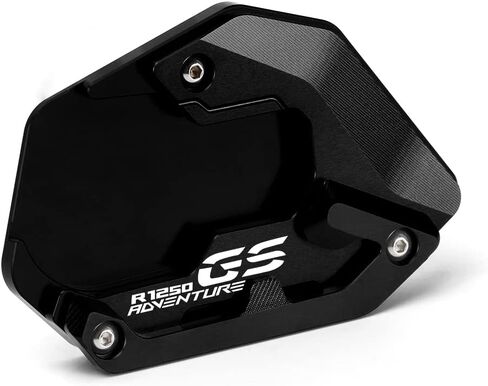 امتداد حامل الدراجات النارية امتداد صفيحة Kickstand متوافقة مع BMW R1250GS Adventure 2018-2023 (تعليق منخفض) | لوحة دعم ENLARGER R 1250 GS ADV GSA R 1250GS R1250 Accessories (Black) in Saudi Arabia