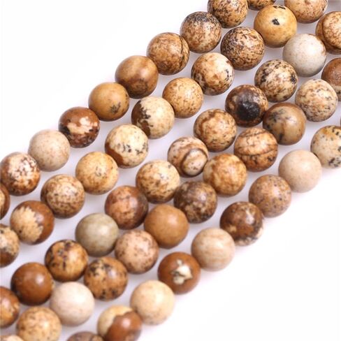 Joe Foreman 4mm Picture Jasper Beads for Jewelry Making Natural Gemstone Semi Precious Round 15 " in Kuwait