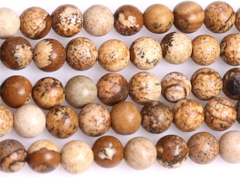 Joe Foreman 4mm Picture Jasper Beads for Jewelry Making Natural Gemstone Semi Precious Round 15 " in Kuwait