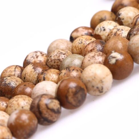 Joe Foreman 4mm Picture Jasper Beads for Jewelry Making Natural Gemstone Semi Precious Round 15 " in Kuwait