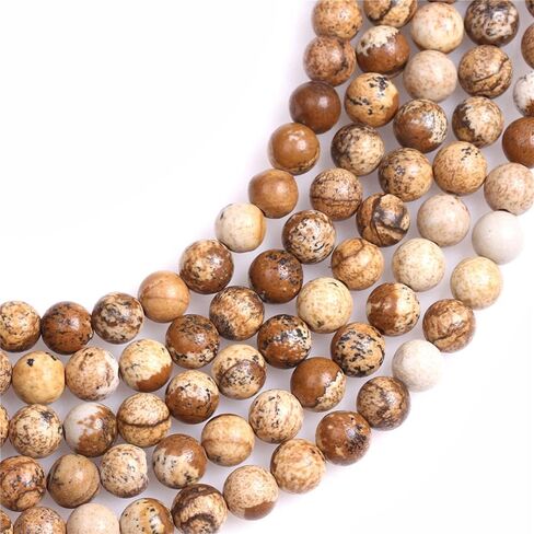 Joe Foreman 4mm Picture Jasper Beads for Jewelry Making Natural Gemstone Semi Precious Round 15 " in Kuwait