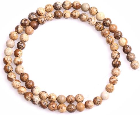 Joe Foreman 4mm Picture Jasper Beads for Jewelry Making Natural Gemstone Semi Precious Round 15 " in Kuwait