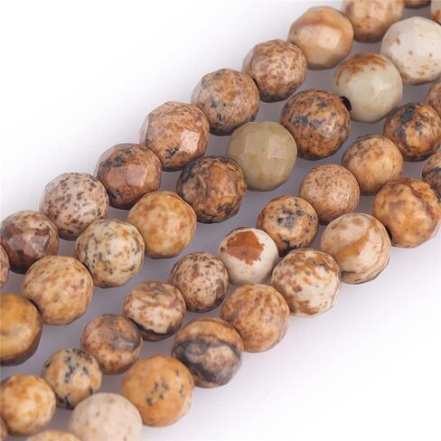 Joe Foreman 4mm Picture Jasper Beads for Jewelry Making Natural Gemstone Semi Precious Round 15 " in Kuwait
