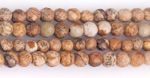 Joe Foreman 4mm Picture Jasper Beads for Jewelry Making Natural Gemstone Semi Precious Round 15 " in Kuwait