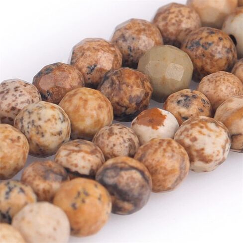Joe Foreman 4mm Picture Jasper Beads for Jewelry Making Natural Gemstone Semi Precious Round 15 " in Kuwait