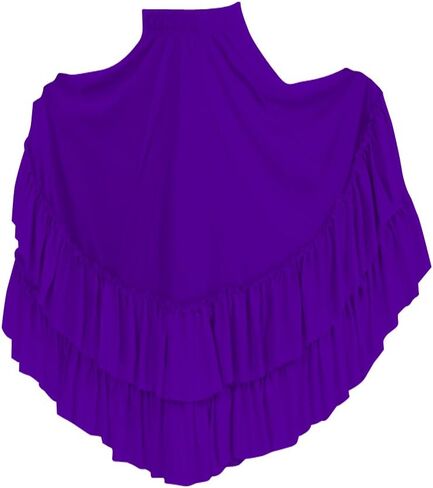 Basic Moves Adult Double Ruffle Flamenco Polyester Skirt in Saudi Arabia