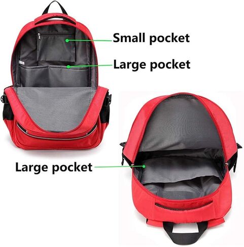 First Aid Bag Empty Red Emergency Medical Bag First Responder Trauma Multi-Pocket Traveling Field Trips Camping Essentials (RED-5PCS) in Kuwait