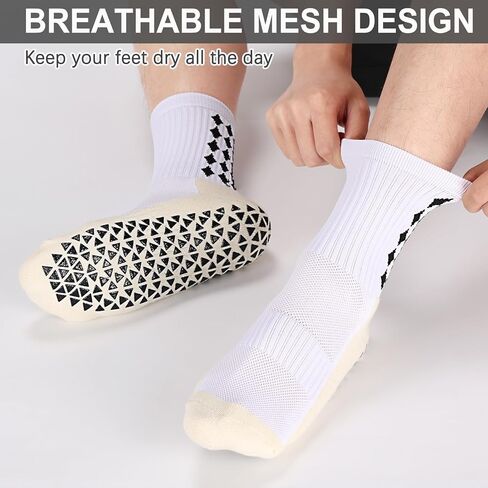 3/6 أزواج قبض على جوارب كرة القدم الرجال جوارب رياضية غير قابلة للانزلاق لكرة السلة لكرة القدم الرياضية in Kuwait