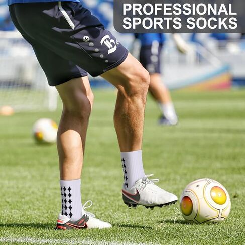 3/6 أزواج قبض على جوارب كرة القدم الرجال جوارب رياضية غير قابلة للانزلاق لكرة السلة لكرة القدم الرياضية in Kuwait