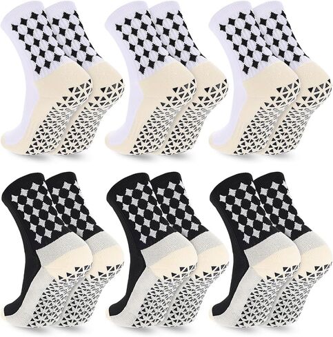 3/6 أزواج قبض على جوارب كرة القدم الرجال جوارب رياضية غير قابلة للانزلاق لكرة السلة لكرة القدم الرياضية in Kuwait