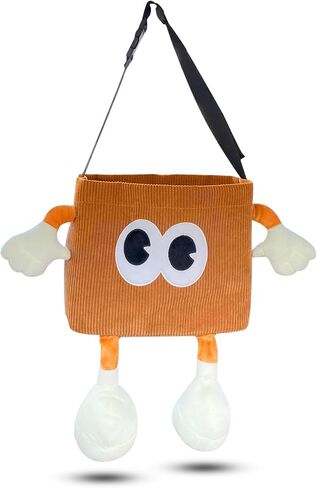 2-in-1 Car Trash Can with Tissue Holder, Plush Design, Back Seat Organizer (Brown) in Saudi Arabia