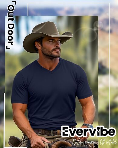 5 Pack Men's Big and Tall Shirts Casual V Neck Short Sleeve Tees Summer Cotton Basic T Shirts Multipack in Saudi Arabia