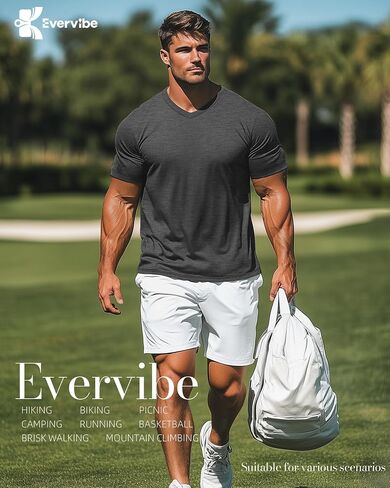 5 Pack Men's Big and Tall Shirts Casual V Neck Short Sleeve Tees Summer Cotton Basic T Shirts Multipack in Saudi Arabia