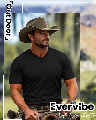 5 Pack Men's Big and Tall Shirts Casual V Neck Short Sleeve Tees Summer Cotton Basic T Shirts Multipack in Saudi Arabia